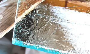 Onami Crystal textured low iron glass