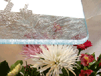 Onami Crystal(tm) textured low iron glass