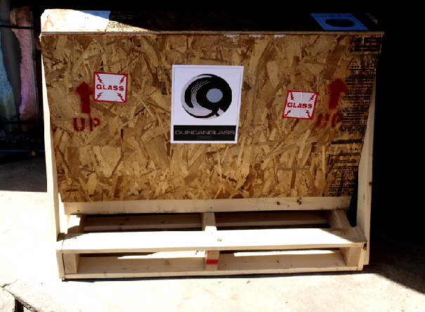 Jim Duncan textured art glass